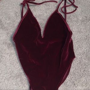 Velvet bodysuit